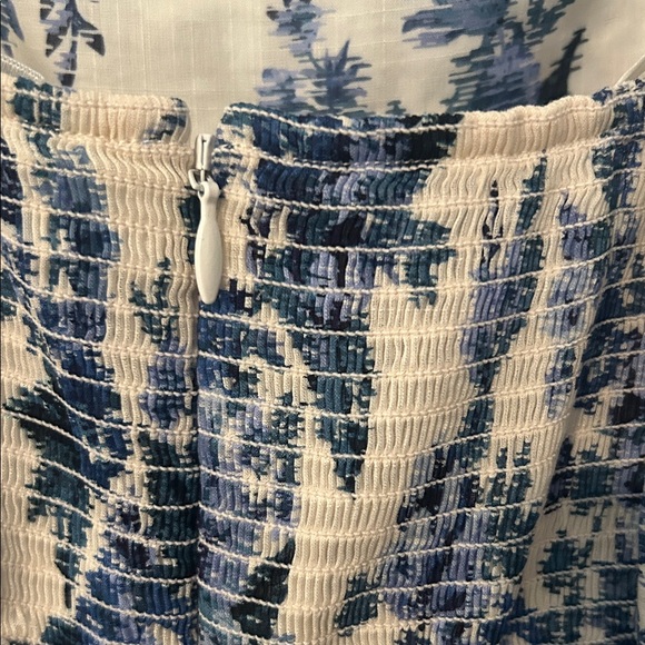 Zimmermann Floral Blue and White Tiered Maxi Dress - Picture 4 of 5